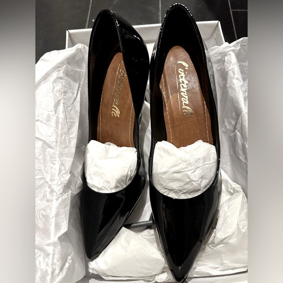 L’Intervalle Love Black Patent Heels - Size 7 (38) - Picture 7 of 11